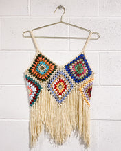 Load image into Gallery viewer, Multi Color Knit Top with Fringe
