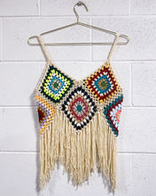 Load image into Gallery viewer, Multi Color Knit Top with Fringe
