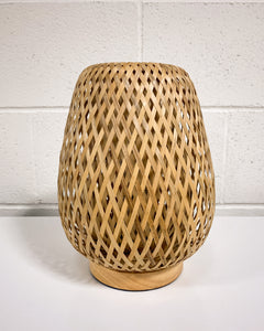 Woven Boho Bedside Lamp