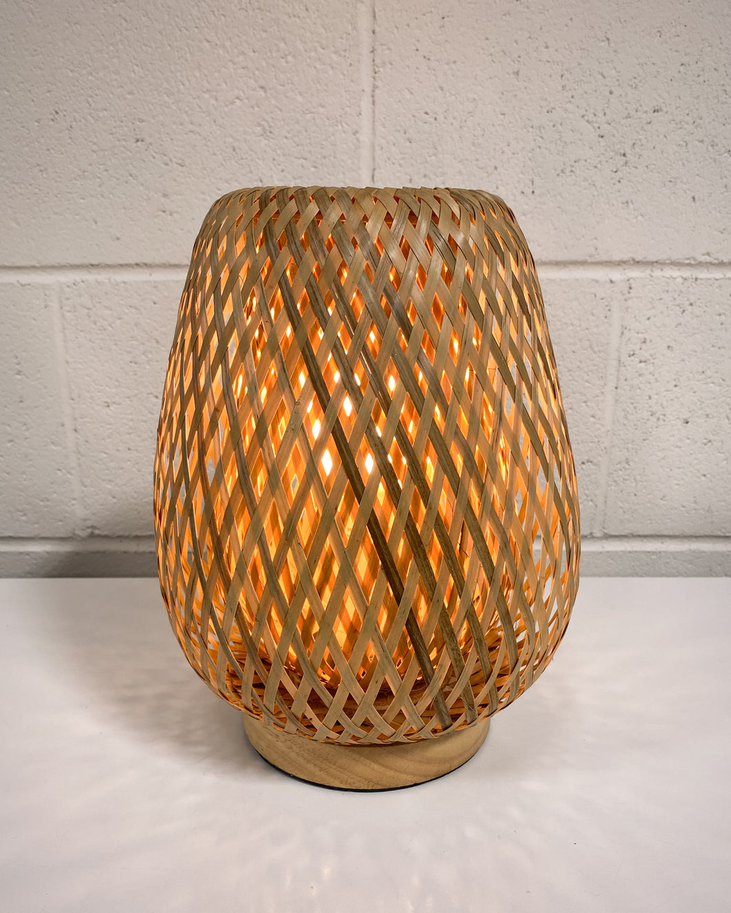 Woven Boho Bedside Lamp