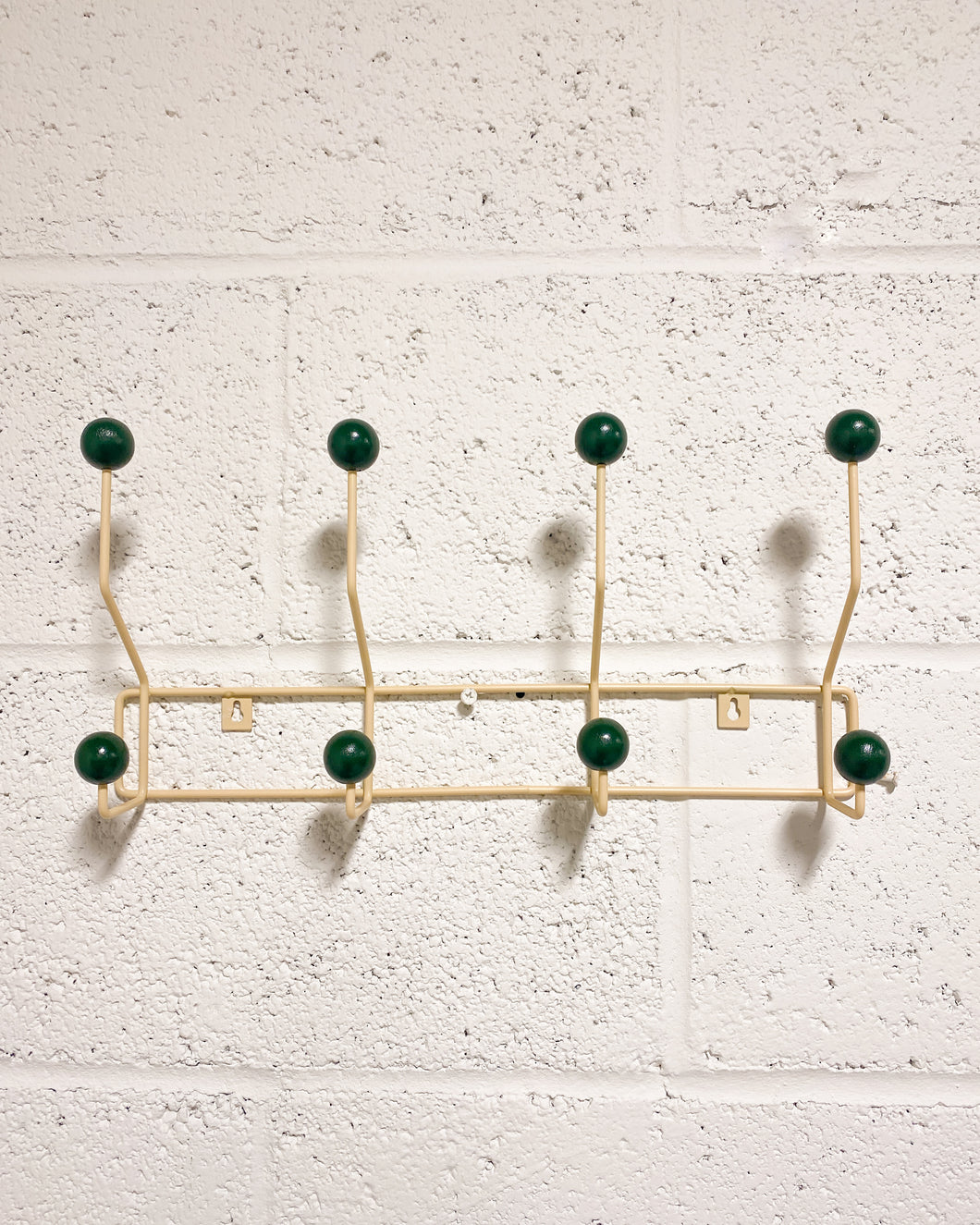 Vintage Style Hanging Wall Hooks in Green