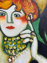 Load image into Gallery viewer, Woman with Necklace of Gems Painting
