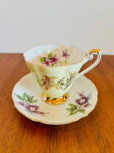 Fine Bone China Tea set Cup with Gold Footing