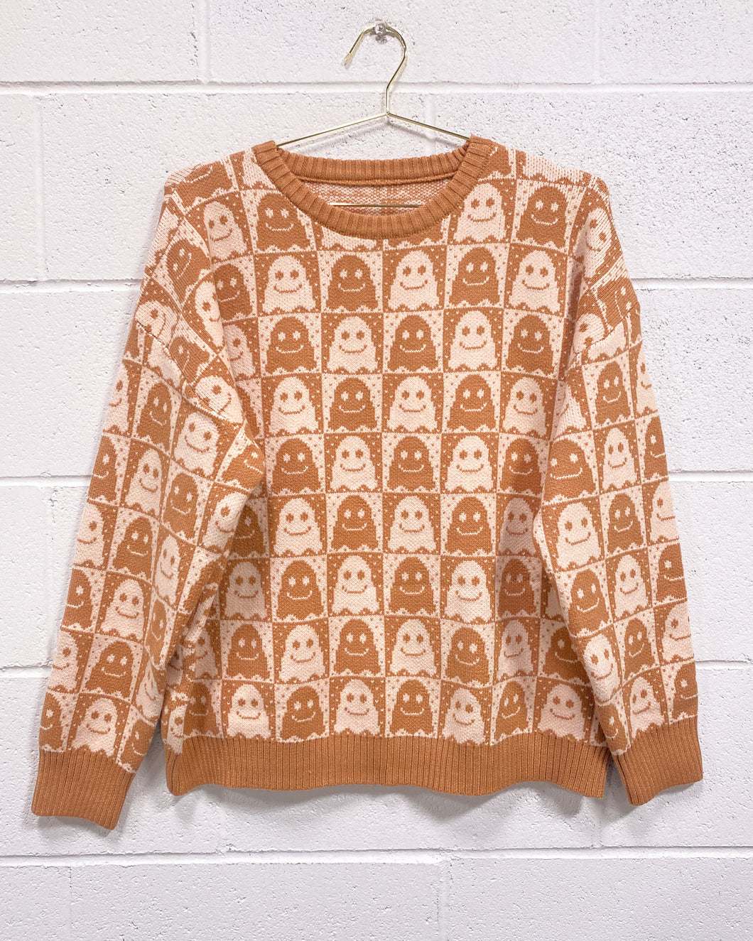 Happy Little Ghosts Pullover Sweater (XL)