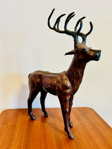 Stag Leathered Sculpture