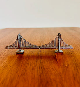 Tin Model of the Golden Gate Bridge