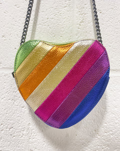 Heartshape Rainbow Purse