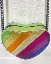 Load image into Gallery viewer, Heartshape Rainbow Purse
