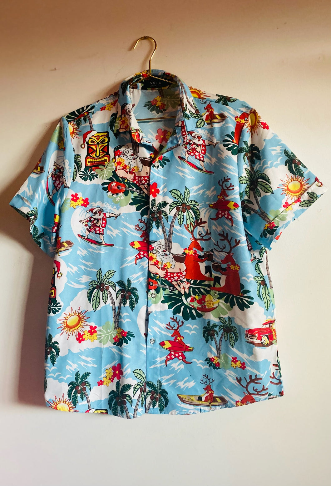 Christmas in Hawaii Tiki Shirt