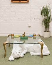 Load image into Gallery viewer, White Panther under Regency Coffee Table
