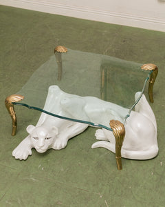 White Panther under Regency Coffee Table