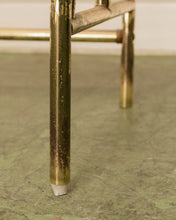 Load image into Gallery viewer, Vintage Brass and Glass Dressing Table with Matching Stool
