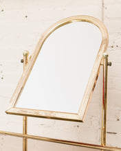 Load image into Gallery viewer, Vintage Brass and Glass Dressing Table with Matching Stool
