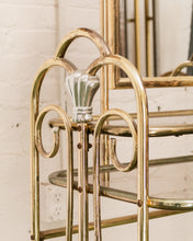 Load image into Gallery viewer, Vintage Brass and Glass Dressing Table with Matching Stool
