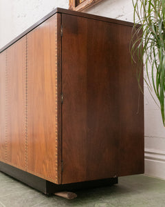 Decorated Long Sleek Credenza Sideboard