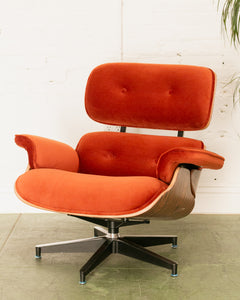 Hacienda Burnt Orange Iconic Chair and Ottoman