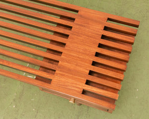 Victoria Slat Bench with Drawer