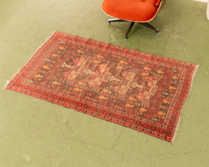 Afghan Vintage Red Rug