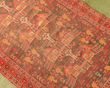 Load image into Gallery viewer, Afghan Vintage Red Rug
