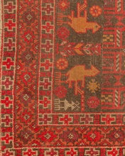 Load image into Gallery viewer, Afghan Vintage Red Rug
