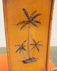 Palm Tree Vintage Bamboo Chairs