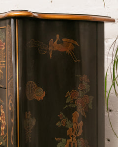 Vintage Drexel Et Cetera Collection Serpentine Chinoiserie Chest of Drawers from the 1980s