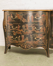 Load image into Gallery viewer, Vintage Drexel Et Cetera Collection Serpentine Chinoiserie Chest of Drawers from the 1980s
