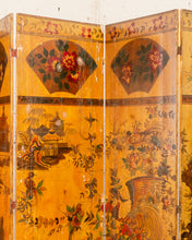 Load image into Gallery viewer, A Chinese Gilt and Polychrome-Painted Six-Panel Screen
