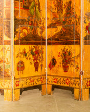 Load image into Gallery viewer, A Chinese Gilt and Polychrome-Painted Six-Panel Screen
