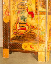 Load image into Gallery viewer, A Chinese Gilt and Polychrome-Painted Six-Panel Screen
