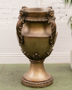 Lion Brass Vase