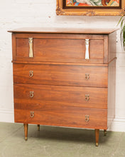 Load image into Gallery viewer, Vintage Highboy Mid Century Dresser
