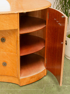 Art Deco Birdseye Maple Vanity Chest of Drawers