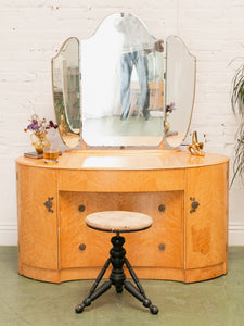 Art Deco Birdseye Maple Vanity Chest of Drawers