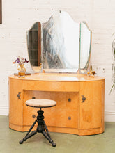 Load image into Gallery viewer, Art Deco Birdseye Maple Vanity Chest of Drawers
