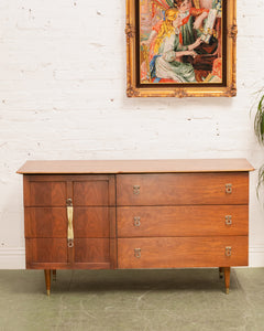 Vintage 6 drawer Mid Century Dresser