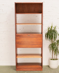 Vintage Teak Tall Bookshelf