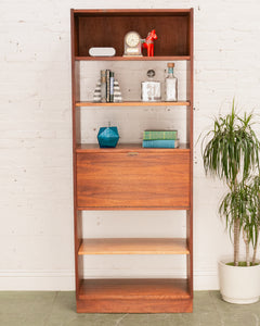 Vintage Teak Tall Bookshelf