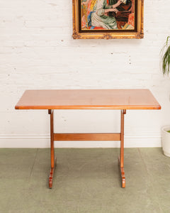 Rental of the Danish Modern Teak Butcherblock Dining Table / Desk / Workspace