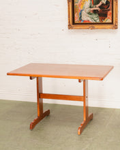 Load image into Gallery viewer, Rental of the Danish Modern Teak Butcherblock Dining Table / Desk / Workspace
