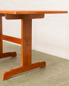 Rental of the Danish Modern Teak Butcherblock Dining Table / Desk / Workspace