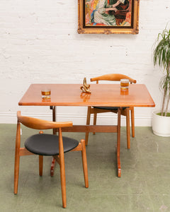 Rental of the Danish Modern Teak Butcherblock Dining Table / Desk / Workspace