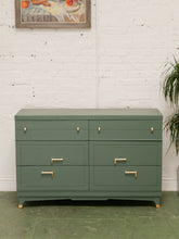 Load image into Gallery viewer, Sage Green 6 Drawer Dresser
