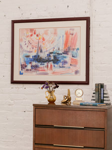 Paul Peters Mid Century Modern Watercolor Art