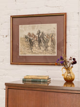 Load image into Gallery viewer, Abstract Horses Mid Century Framed
