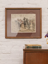 Load image into Gallery viewer, Abstract Horses Mid Century Framed
