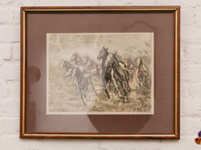 Load image into Gallery viewer, Abstract Horses Mid Century Framed
