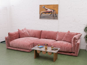 Hansel Modular Sofa in Bianca Rosewood