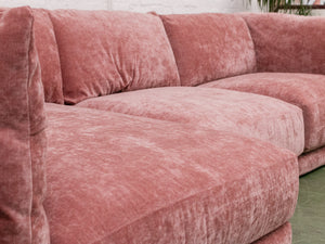 Hansel Modular Sofa in Bianca Rosewood