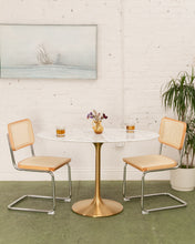 Load image into Gallery viewer, 47” Daisy Oval Table With Gold Base
